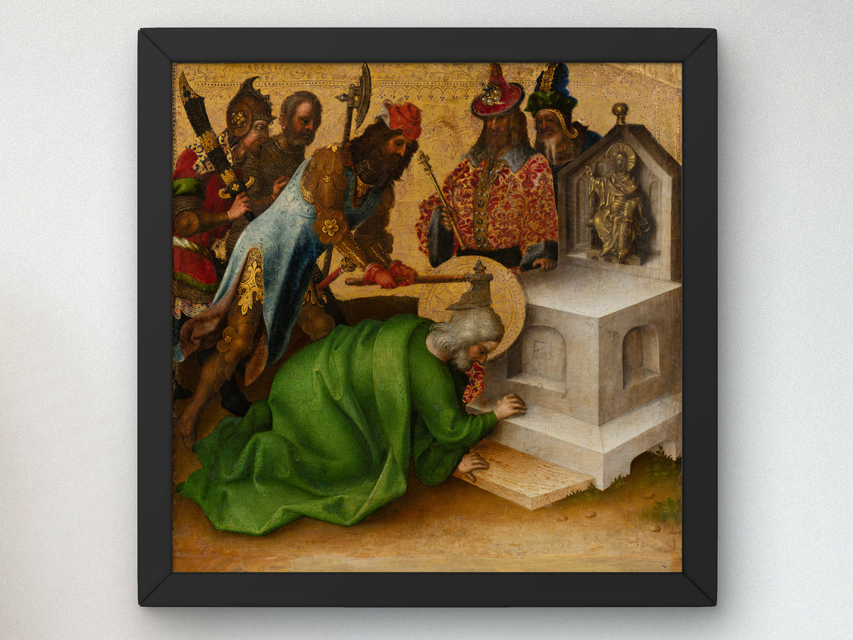 Martyrdom of St Matthias by Stefan Lochner 1435, Wall Art Print, Fine Art Reproduction, Museum Quality Decor, Poster