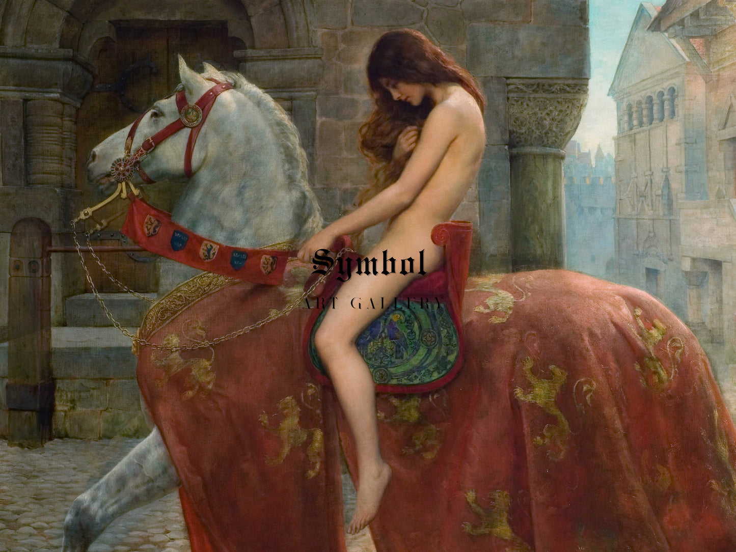 Lady Godiva by John Collier 1898, Wall Art Print, Fine Art Reproduction, Museum Quality Decor, Poster