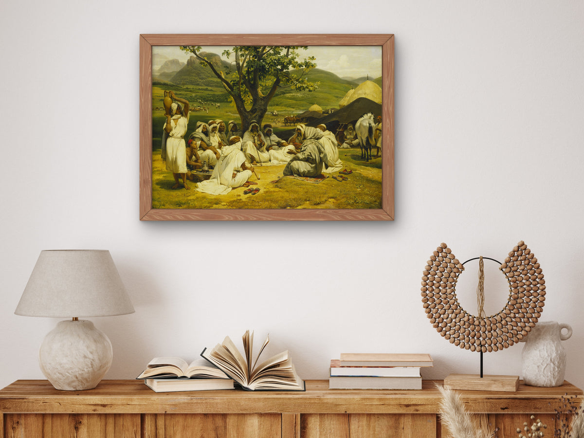 The Arab Tale Teller by Horace Vernet 1833, Wall Art Print, Fine Art Reproduction, Museum Quality Decor, Poster