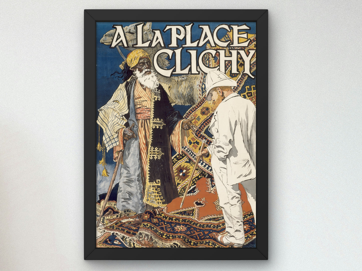A la Place Clichy by Eugène Grasset 1891, Wall Art Print, Fine Art Reproduction, Museum Quality Decor, Poster