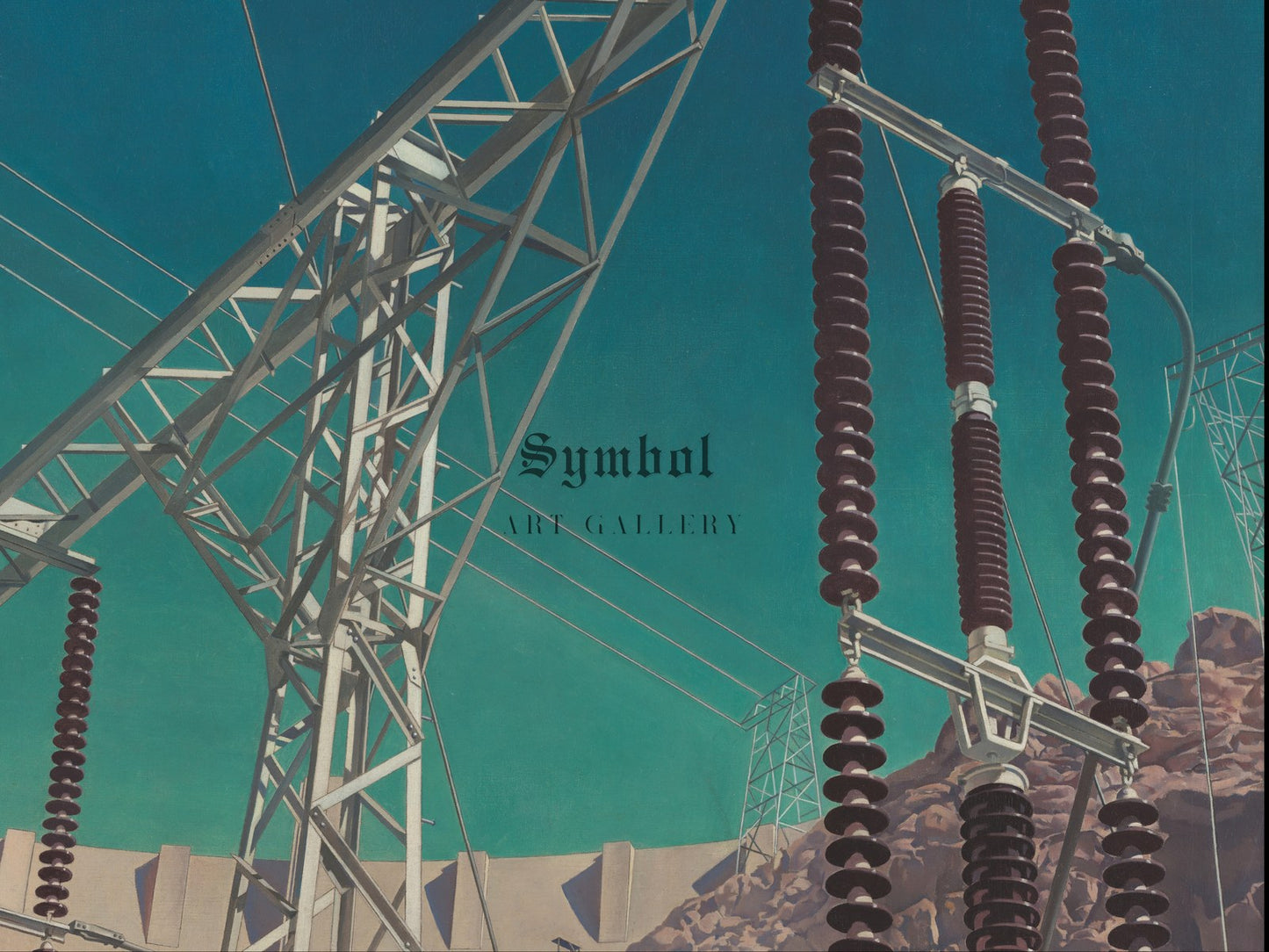 Conversation Sky and Earth by Charles Sheeler 1940, Wall Art Print, Fine Art Reproduction, Museum Quality Decor, Poster