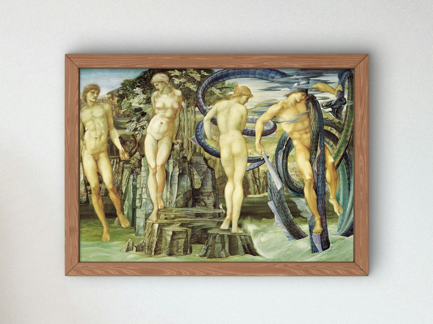 Perseus and Andromeda by Edward Burne Jones 1876, Wall Art Print, Fine Art Reproduction, Museum Quality Decor, Poster