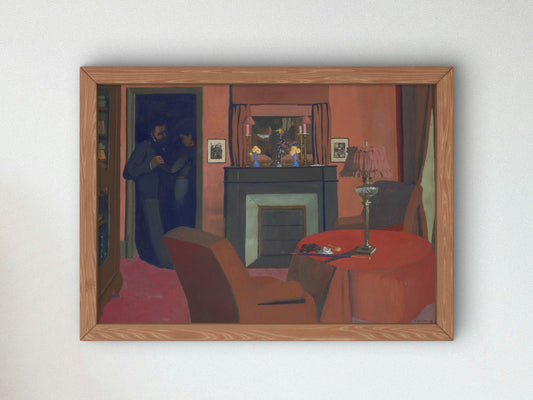La Chambre Rouge by Félix Vallotton 1898, Wall Art Print, Fine Art Reproduction, Museum Quality Decor, Poster