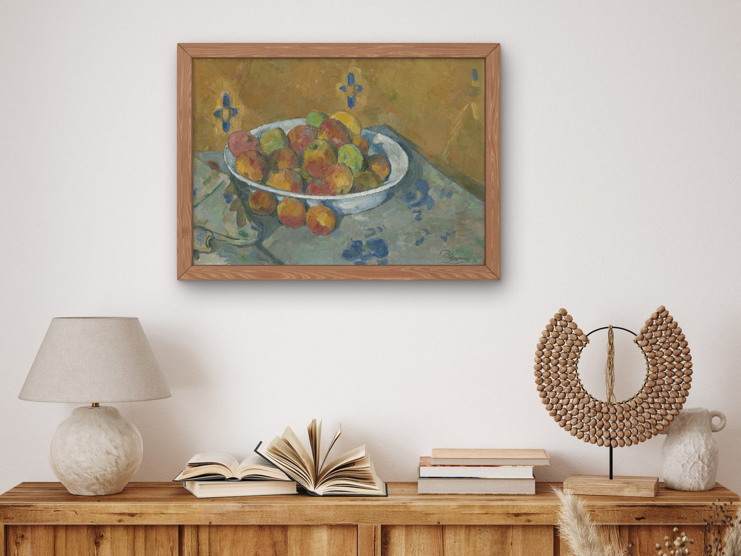 Plate of Apples by Paul Cézanne 1877, Wall Art Print, Fine Art Reproduction, Museum Quality Decor, Poster