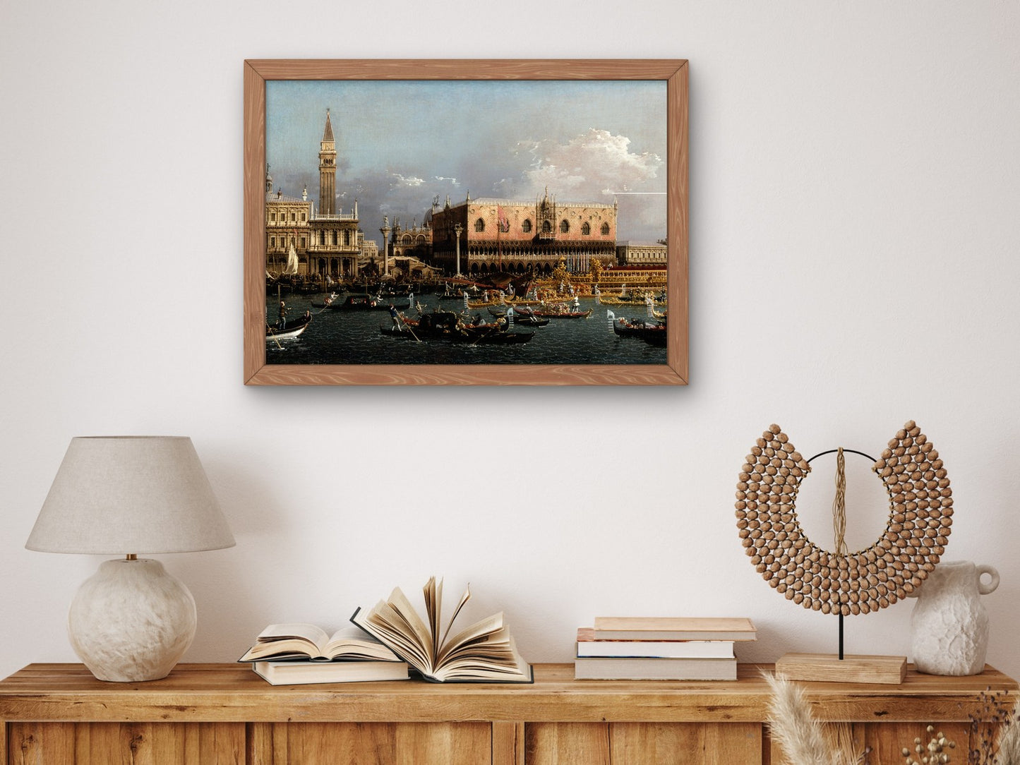The Bucintoro at the Molo on Ascension Day by Canaletto 1760, Wall Art Print, Fine Art Reproduction, Museum Quality Decor, Poster