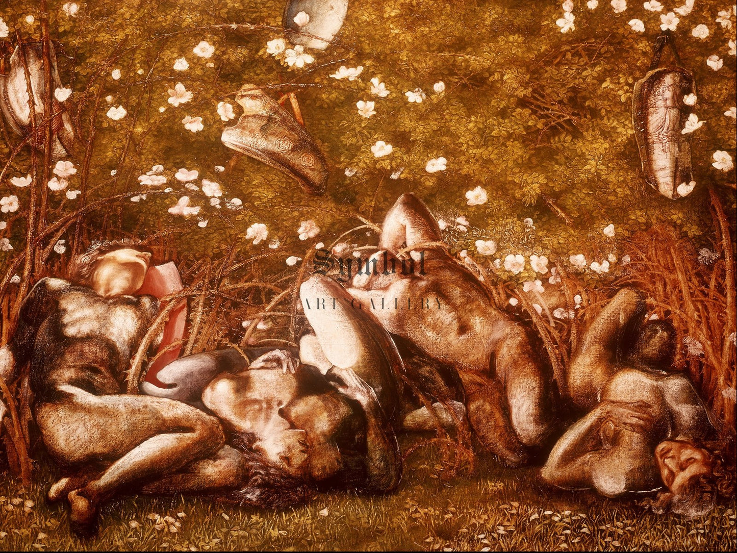 Study for The Sleeping Knights by Edward Burne Jones 1870, Wall Art Print, Fine Art Reproduction, Museum Quality Decor, Poster