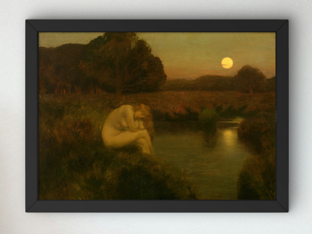 At Nightfall by Émile René Ménard, Wall Art Print, Fine Art Reproduction, Museum Quality Decor, Poster