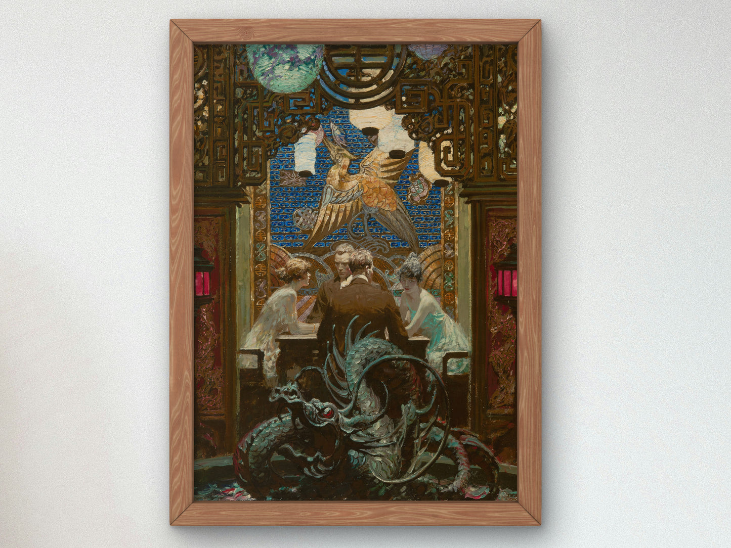 The Den of Iniquity by Dean Cornwell 1918, Wall Art Print, Fine Art Reproduction, Museum Quality Decor, Poster
