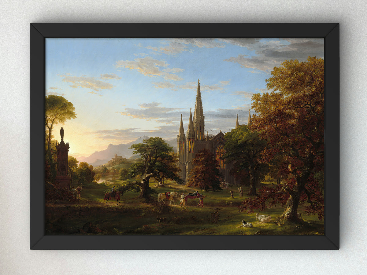 The Return by Thomas Cole 1837, Wall Art Print, Fine Art Reproduction, Museum Quality Decor, Poster