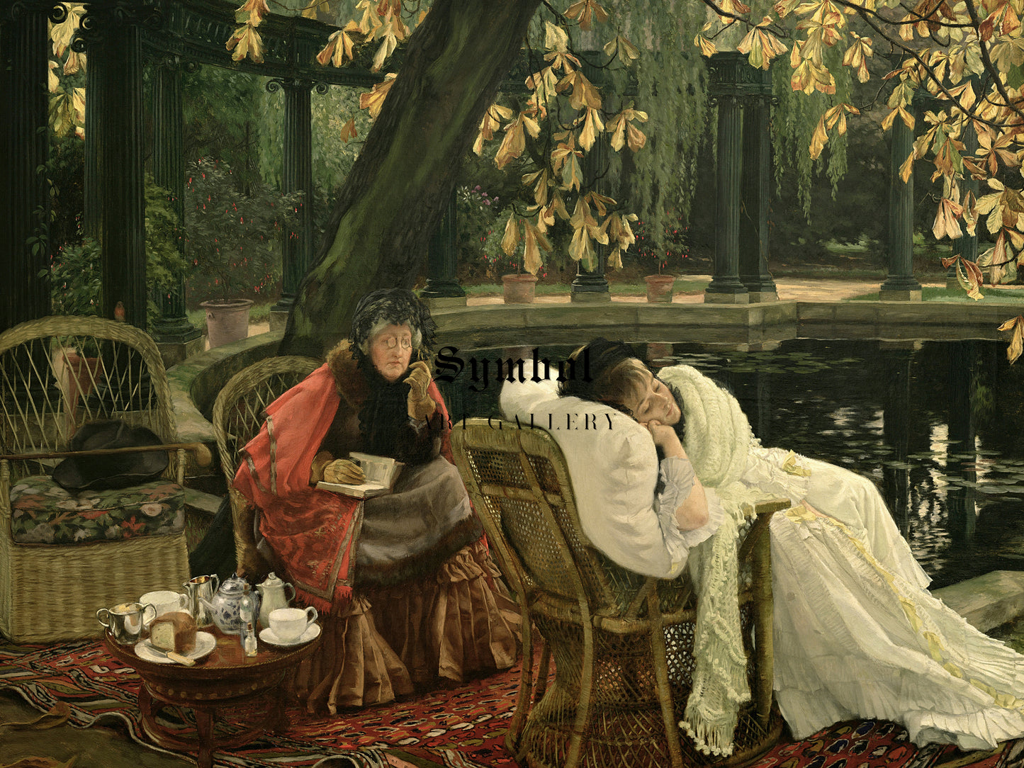 A Convalescent by James Tissot 1876, Wall Art Print, Fine Art Reproduction, Museum Quality Decor, Poster