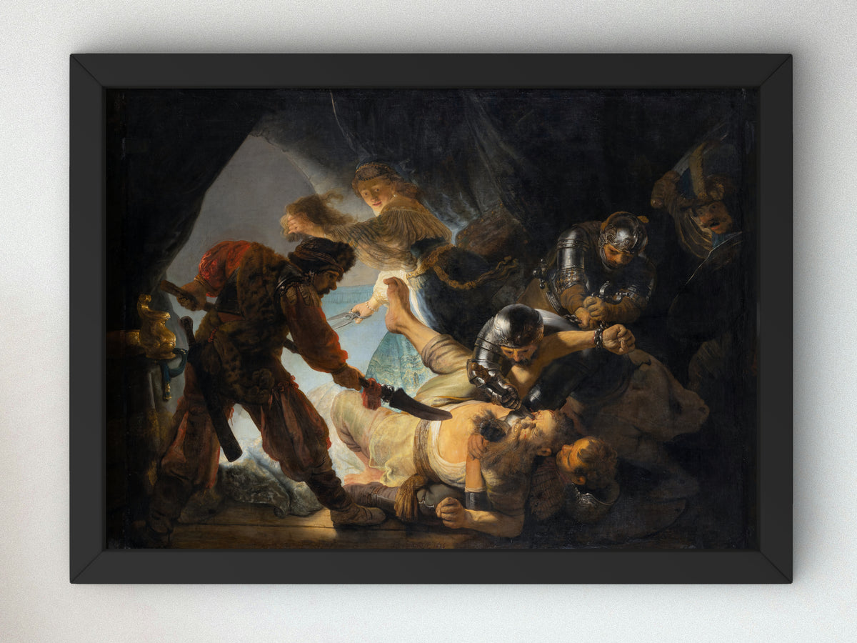 The Blinding of Samson by Rembrandt van Rijn 1636, Wall Art Print, Fine Art Reproduction, Museum Quality Decor, Poster