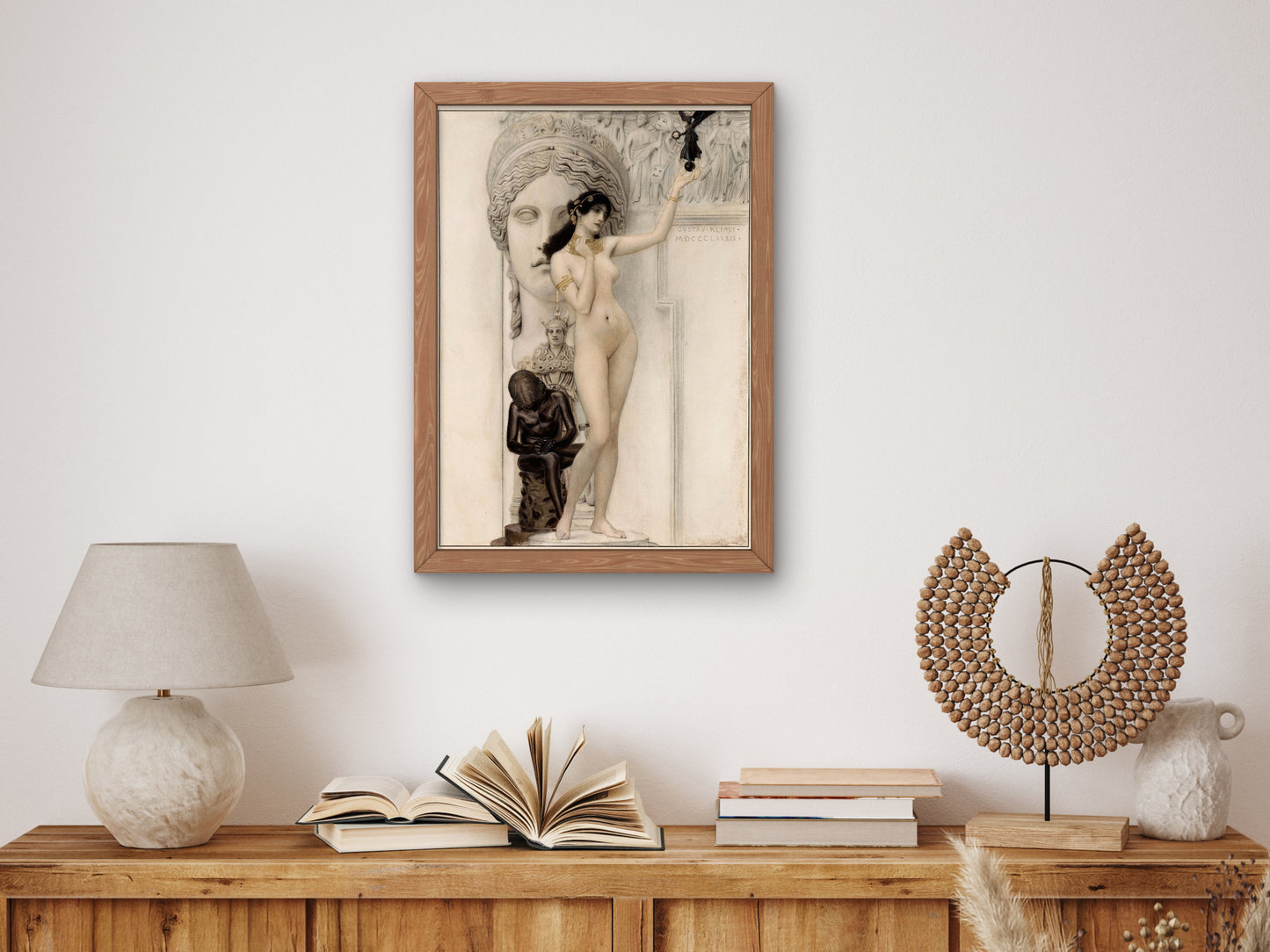 Allegory of Sculpture by Gustav Klimt 1889, Wall Art Print, Fine Art Reproduction, Museum Quality Decor, Poster