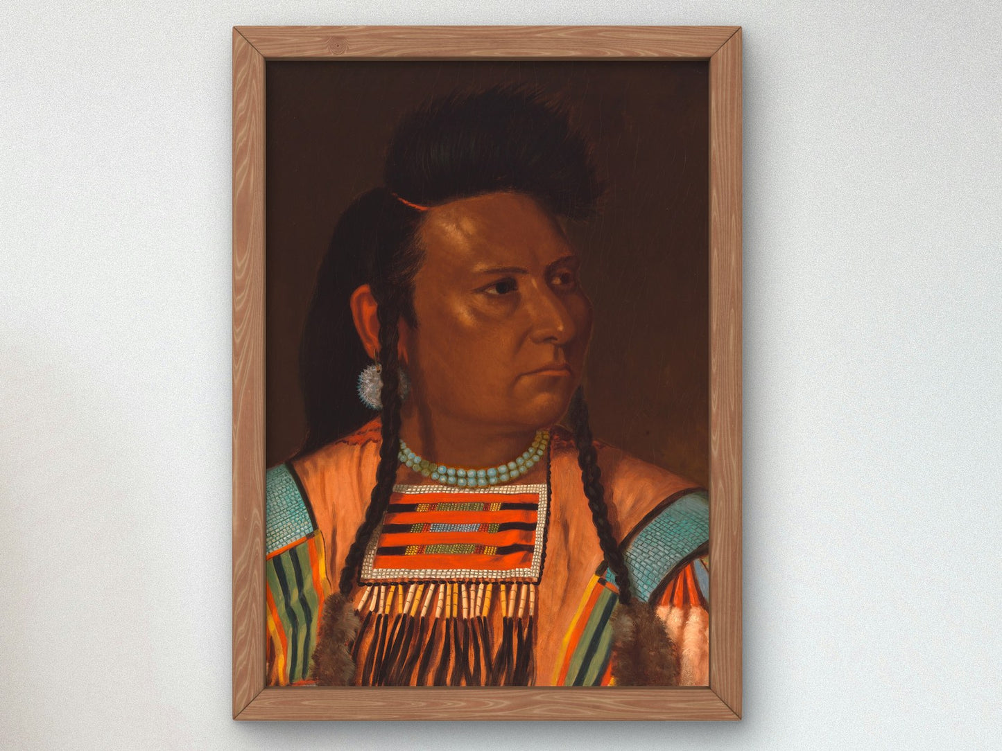 Chief Joseph by Cyrenius Hall 1878, Wall Art Print, Fine Art Reproduction, Museum Quality Decor, Poster