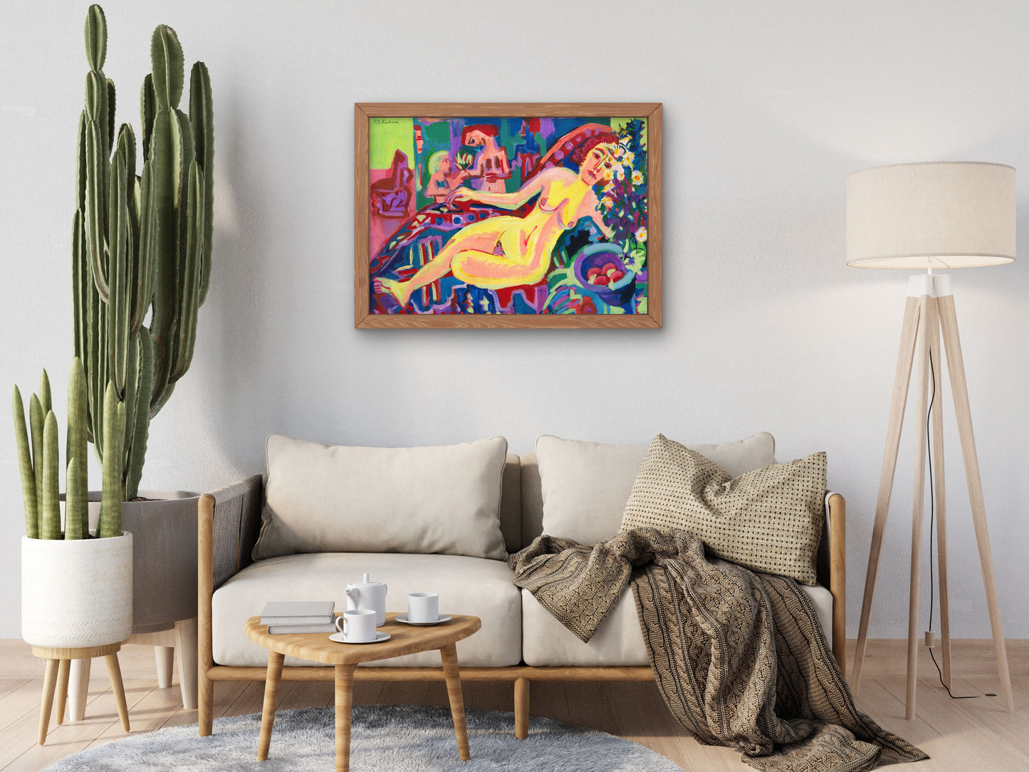 Girl on Divan by Ernst Ludwig Kirchner 1924, Wall Art Print, Fine Art Reproduction, Museum Quality Decor, Poster