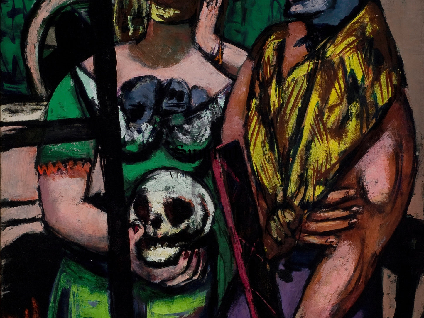 Masquerade by Max Beckmann 1948, Wall Art Print, Fine Art Reproduction, Museum Quality Decor, Poster