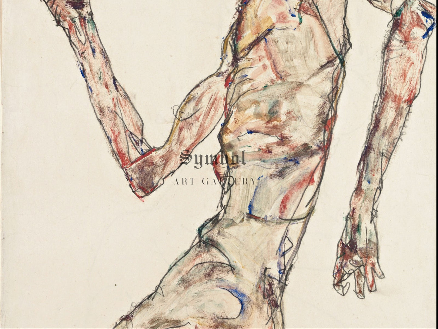 The Dancer by Egon Schiele 1913, Wall Art Print, Fine Art Reproduction, Museum Quality Decor, Poster
