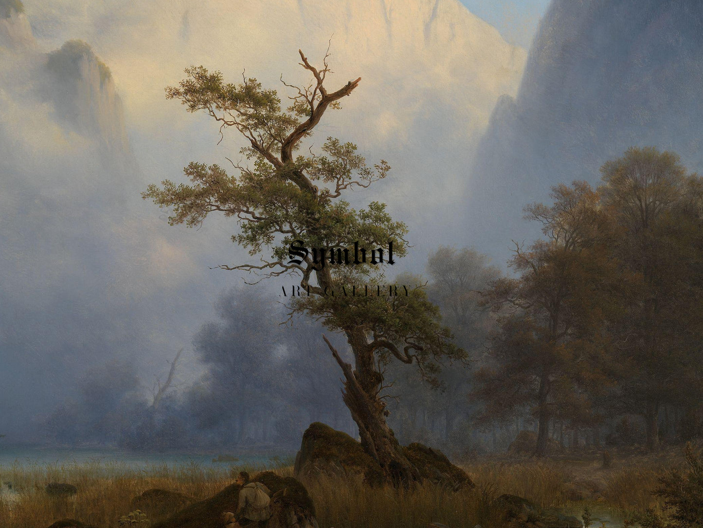 Duck Shooting on an Autumn Morning by Königssee by Thomas Fearnley 1835, Wall Art Print, Fine Art Reproduction, Museum Quality Decor, Poster