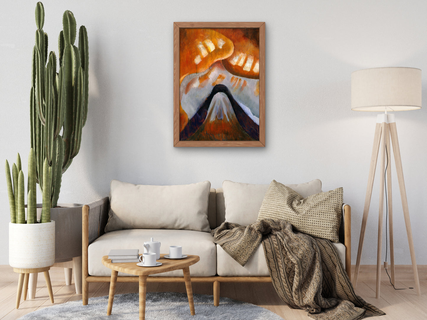 Mountain and Sky by Arthur Dove, Wall Art Print, Fine Art Reproduction, Museum Quality Decor, Poster