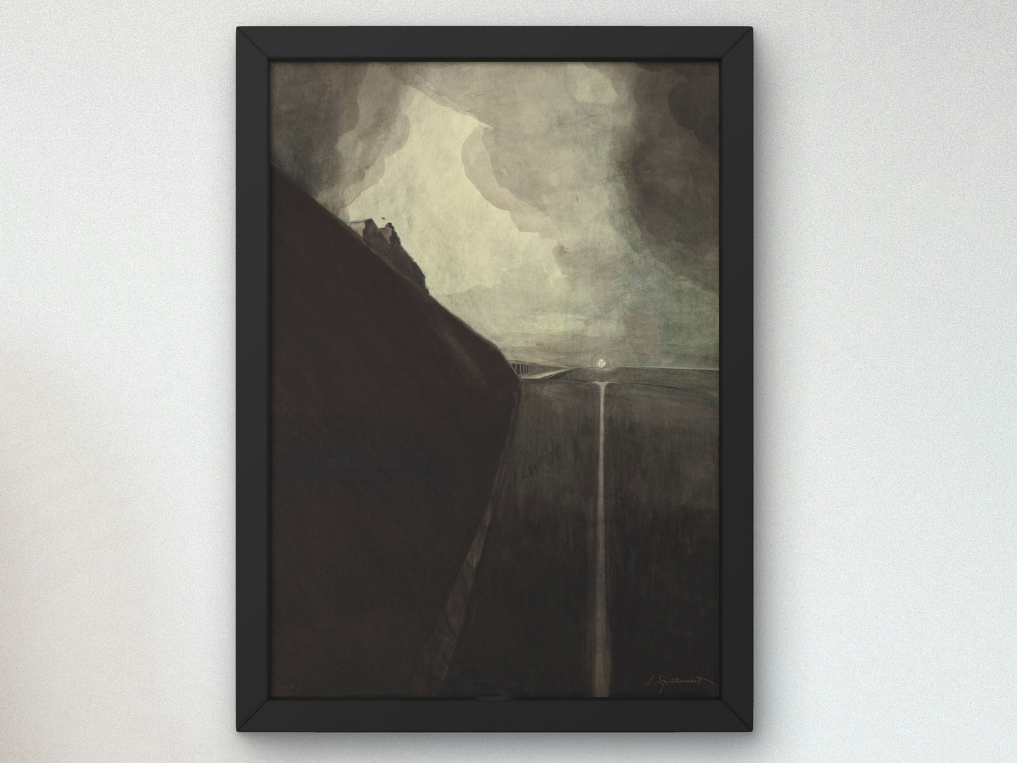 Digue and Beach, Chalet Royal and Galleries of Ostend by Léon Spilliaert 1908, Wall Art Print, Fine Art Reproduction, Museum Quality Decor