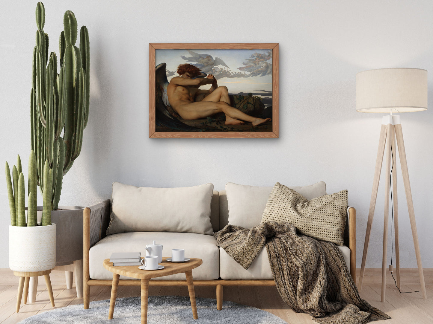 Fallen Angel by Alexandre Cabanel 1847, Wall Art Print, Fine Art Reproduction, Museum Quality Decor, Poster