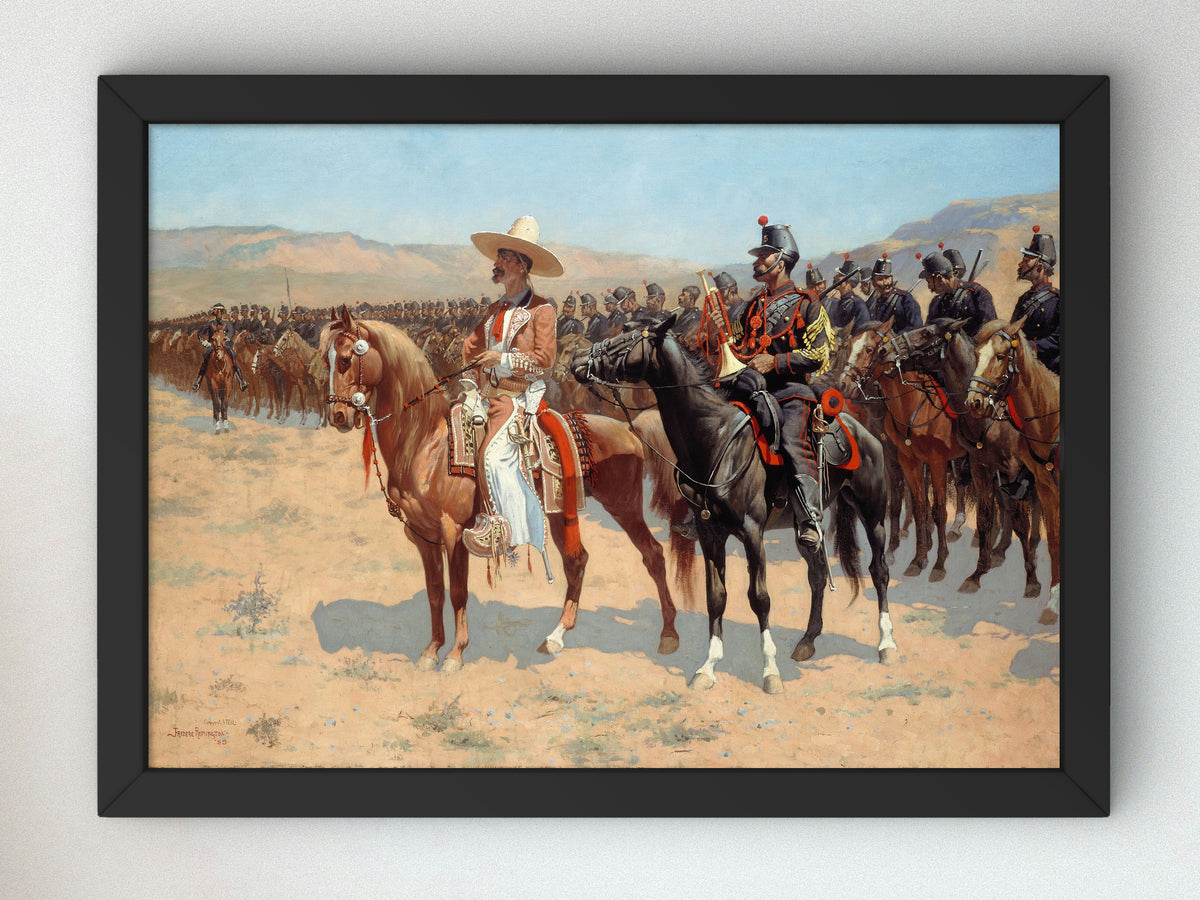 The Mexican Major by Frederic Remington 1889, Wall Art Print, Fine Art Reproduction, Museum Quality Decor, Poster