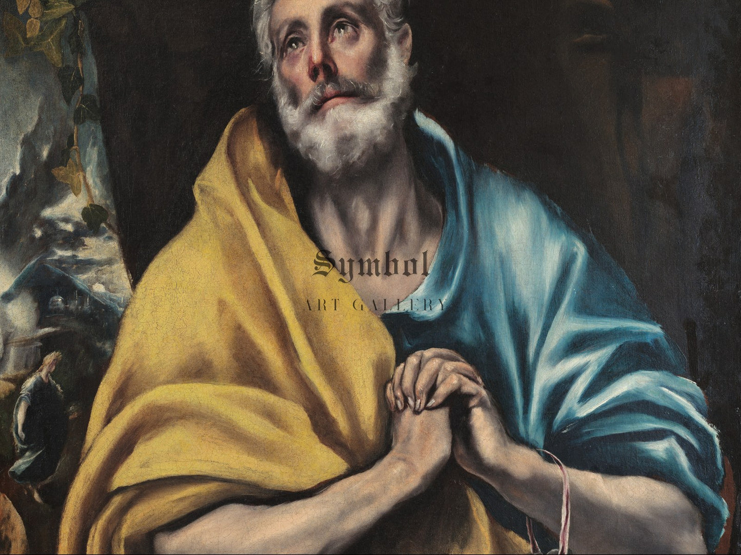 The Tears of Saint Peter by El Greco 1587, Wall Art Print, Fine Art Reproduction, Museum Quality Decor, Poster