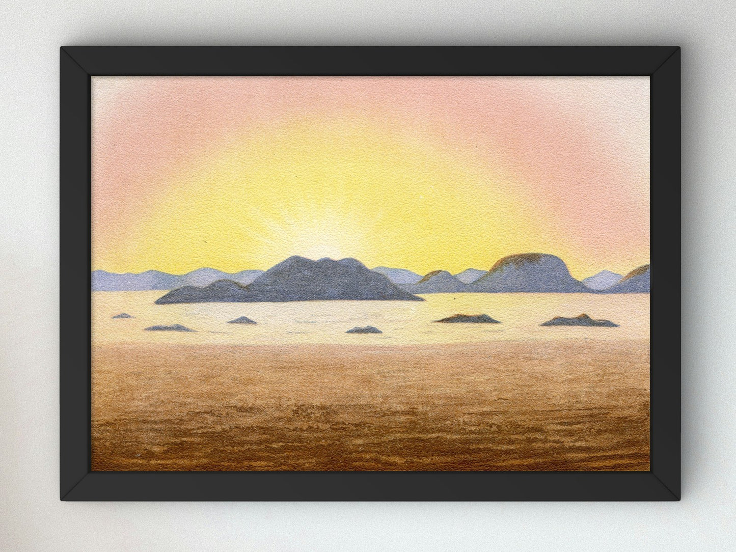 Sunrise Halo by Eduard Pechuel Loesche 1884, Wall Art Print, Fine Art Reproduction, Museum Quality Decor, Poster