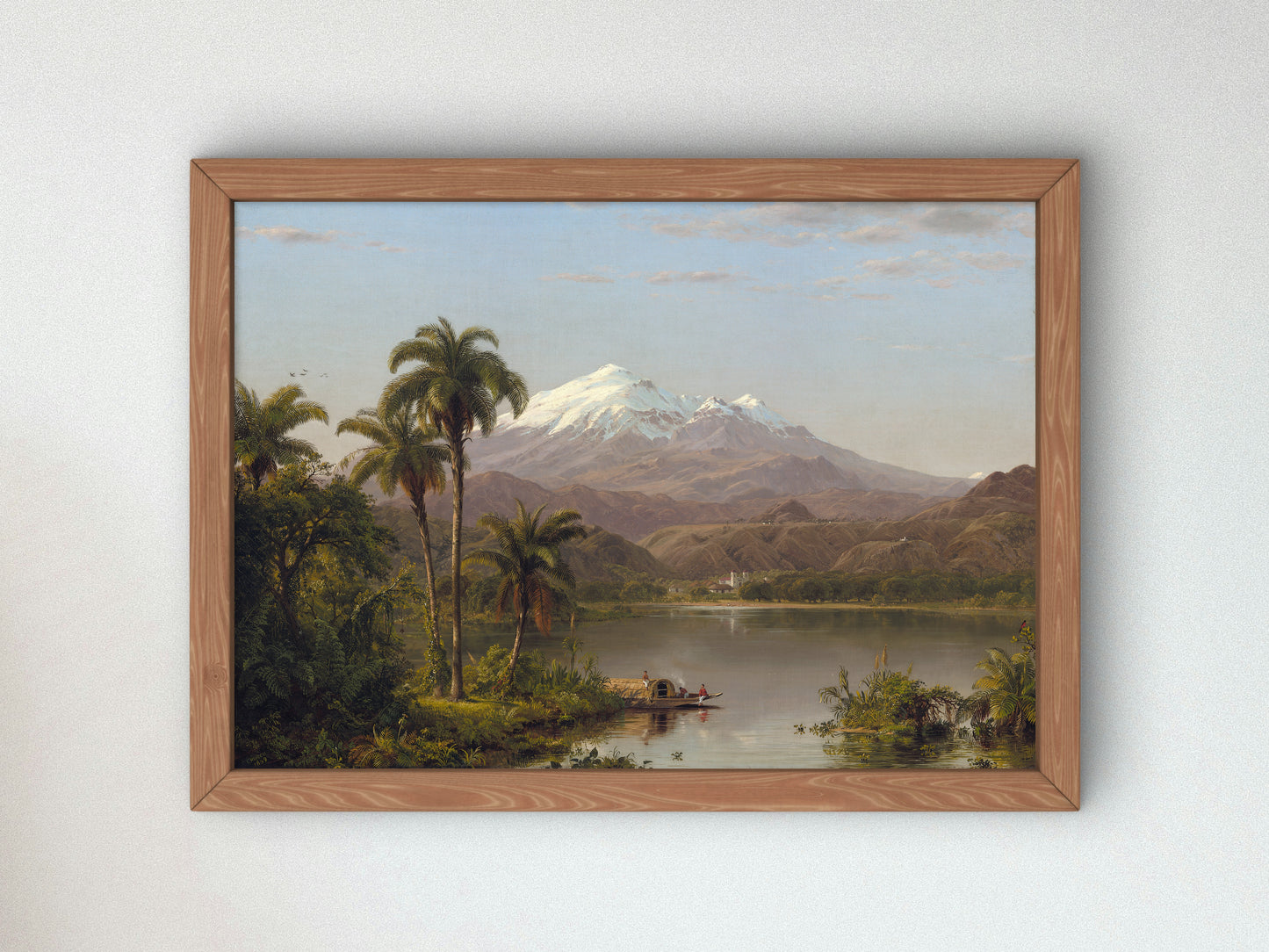Tamaca Palms by Frederic Edwin Church 1854, Wall Art Print, Fine Art Reproduction, Museum Quality Decor, Poster