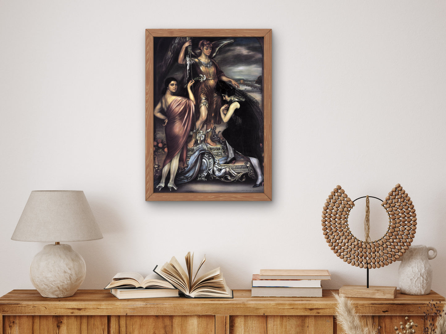 Archangel Saint Raphael by Julio Romero de Torres 1925, Wall Art Print, Fine Art Reproduction, Museum Quality Decor, Poster