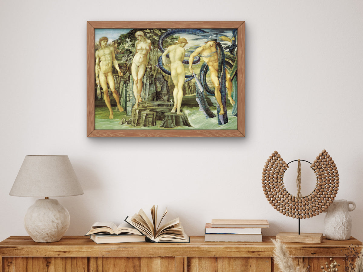 Perseus and Andromeda by Edward Coley Burne Jones 1876, Wall Art Print, Fine Art Reproduction, Museum Quality Decor, Poster