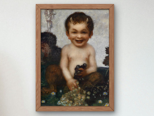 Young Faun by Franz von Stuck 1902, Wall Art Print, Fine Art Reproduction, Museum Quality Decor, Poster