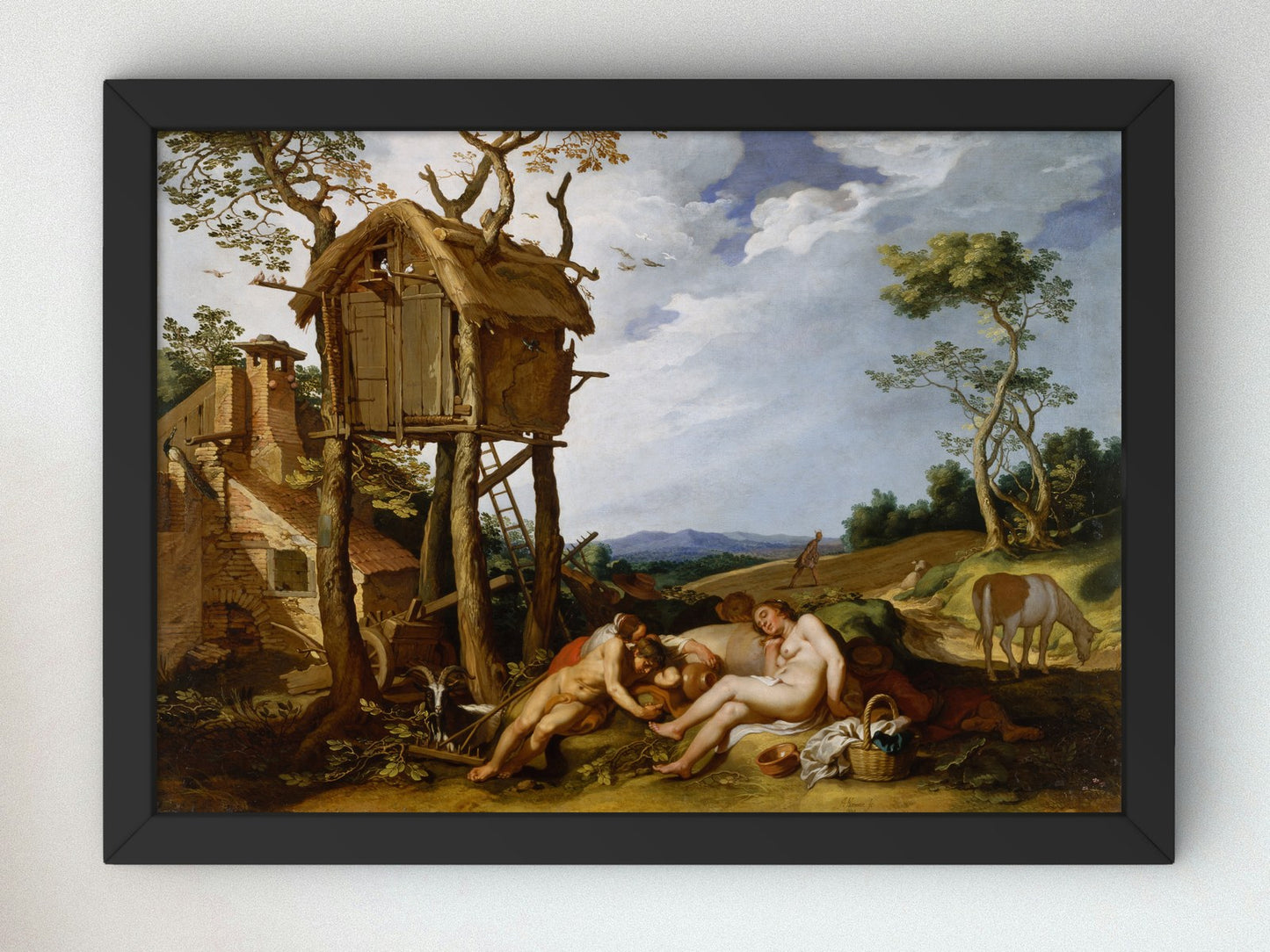 Parable of the Wheat and the Tares by Abraham Bloemaert 1624, Wall Art Print, Fine Art Reproduction, Museum Quality Decor, Poster