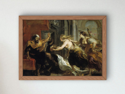 Tereus Confronted with the Head of His Son Itylus by Peter Paul Rubens 1636, Wall Art Print, Fine Art Reproduction, Museum Quality Decor