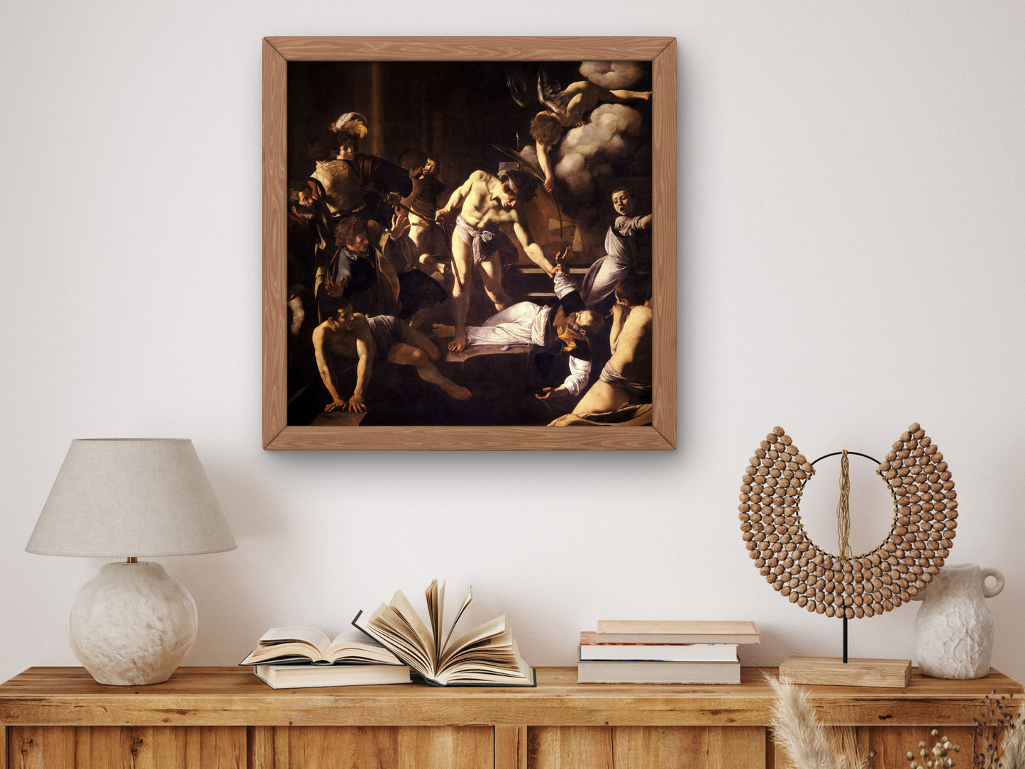 The Martyrdom of Saint Matthew by Caravaggio 1600, Wall Art Print, Fine Art Reproduction, Museum Quality Decor, Poster