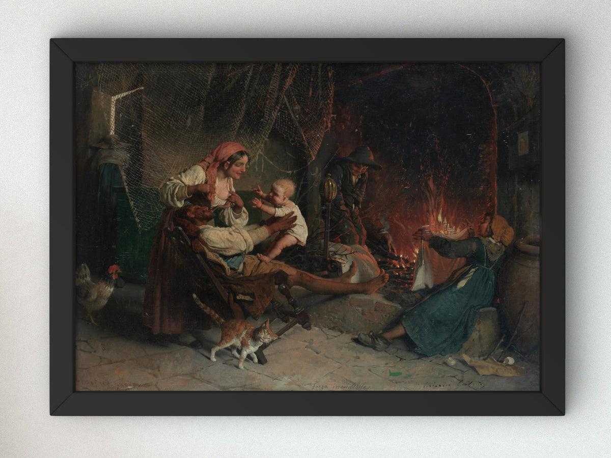 Irresistible Force by Gaetano Chierici, Wall Art Print, Fine Art Reproduction, Museum Quality Decor, Poster