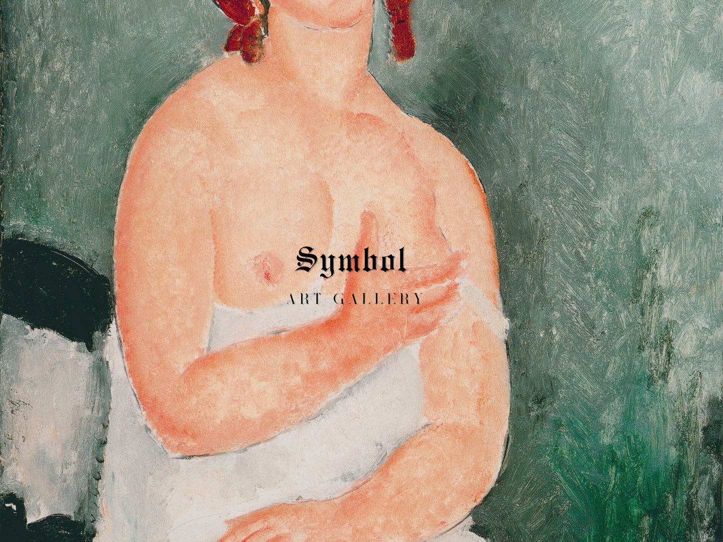 Young Woman in a Shirt by Amedeo Modigliani 1918, Wall Art Print, Fine Art Reproduction, Museum Quality Decor, Poster