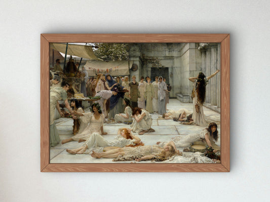 The Women of Amphissa by Lawrence Alma Tadema 1887, Wall Art Print, Fine Art Reproduction, Museum Quality Decor, Poster