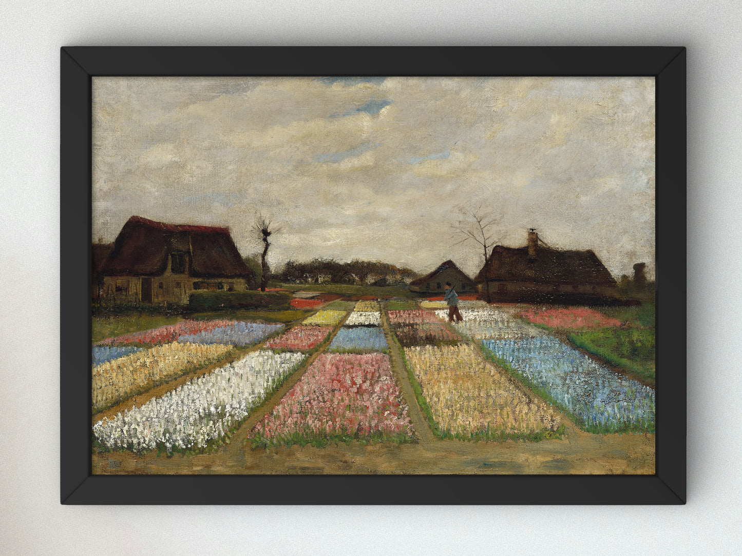 Flower Beds in Holland by Vincent van Gogh 1883, Wall Art Print, Fine Art Reproduction, Museum Quality Decor, Poster