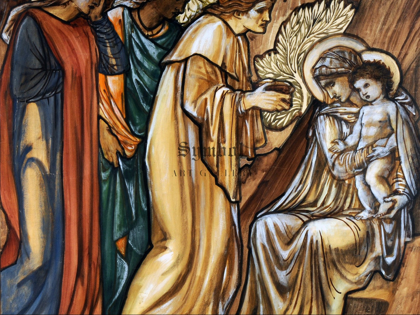Design for Adoration of the Magi by Edward Burne Jones 1872, Wall Art Print, Fine Art Reproduction, Museum Quality Decor, Poster