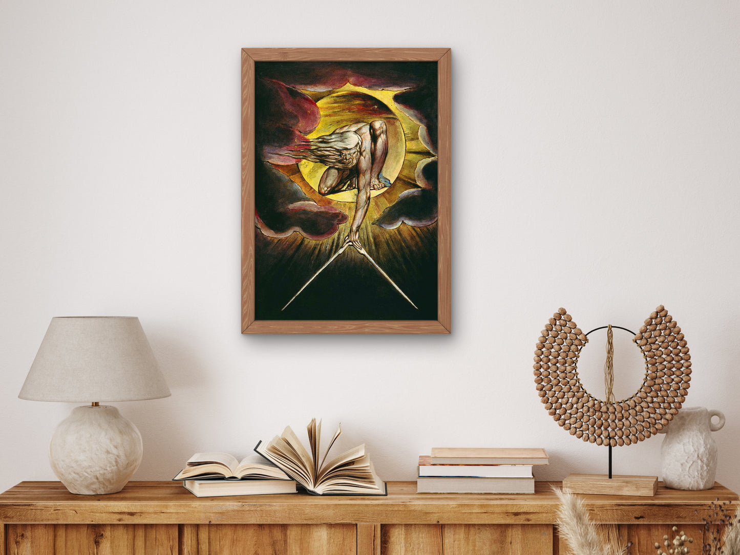 The Ancient of Days by William Blake 1794, Wall Art Print, Fine Art Reproduction, Museum Quality Decor, Poster