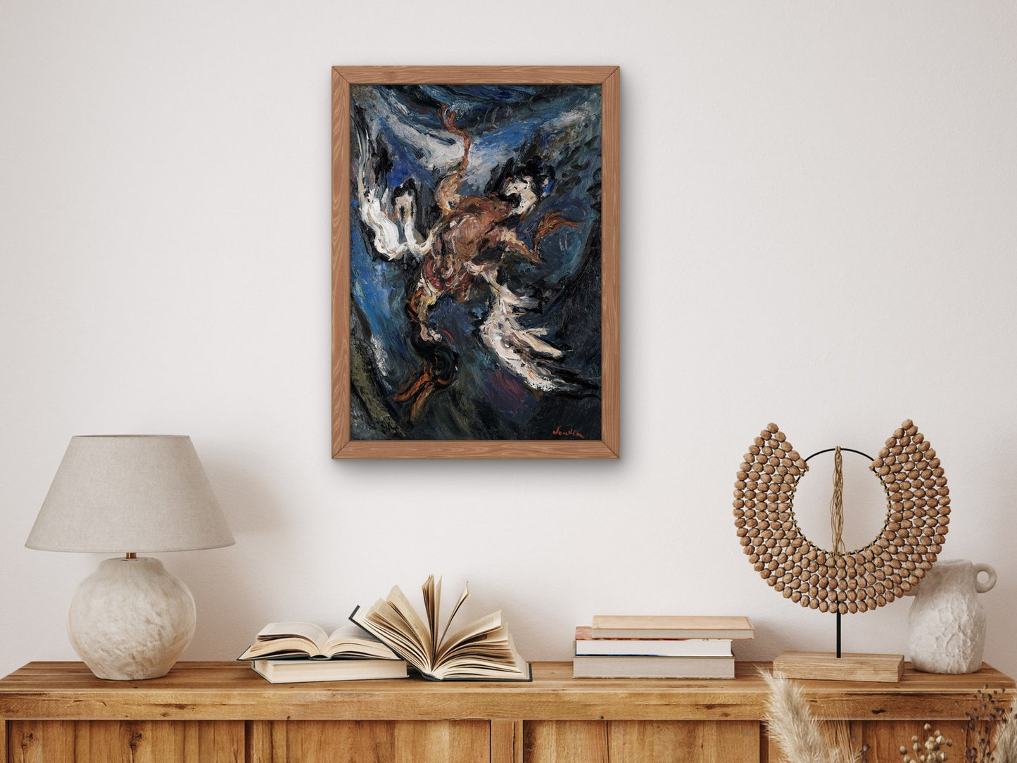 Duck on a Blue Background by Chaïm Soutine 1925, Wall Art Print, Fine Art Reproduction, Museum Quality Decor, Poster