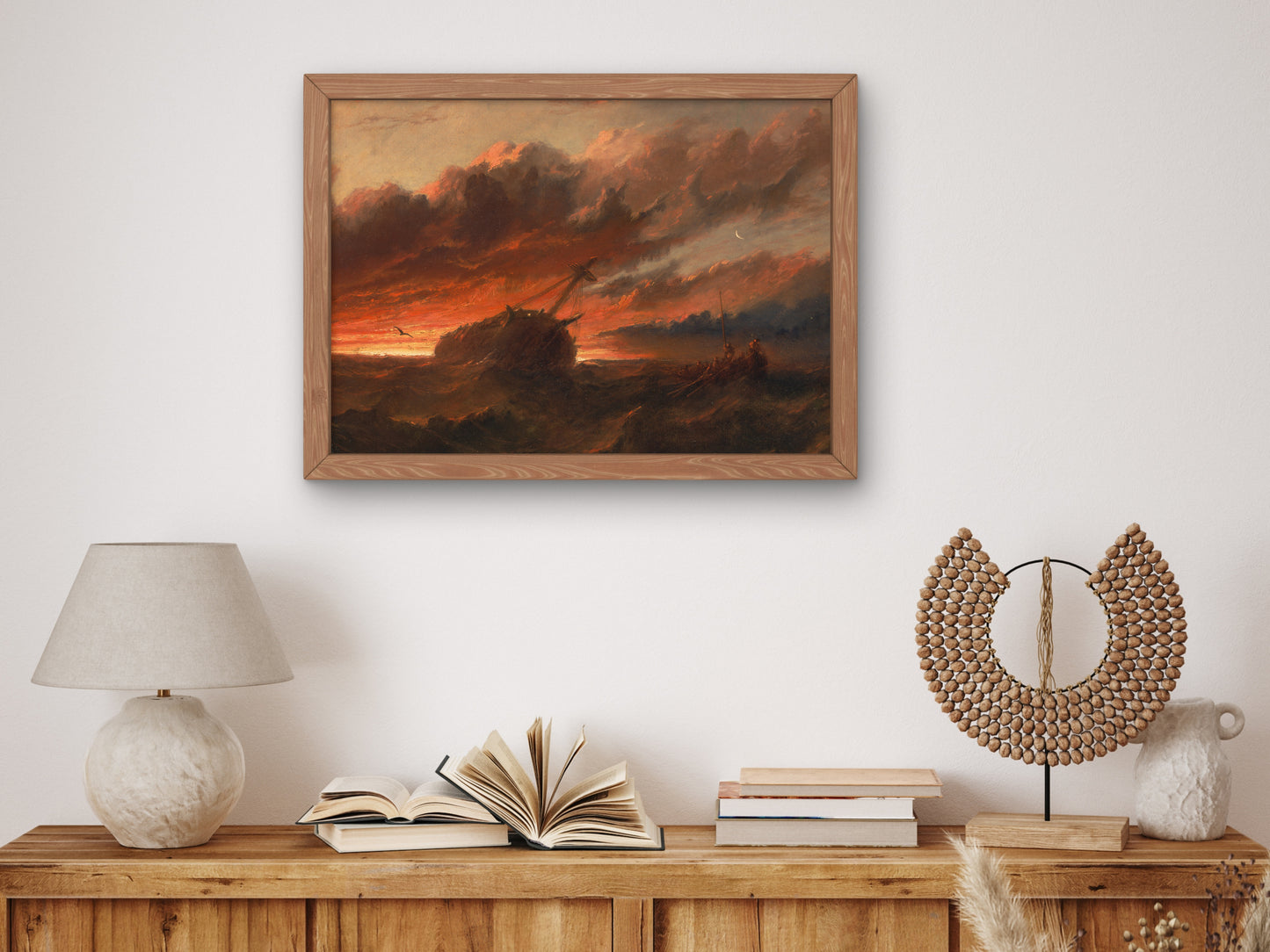 Shipwreck by Francis Danby 1850, Wall Art Print, Fine Art Reproduction, Museum Quality Decor, Poster