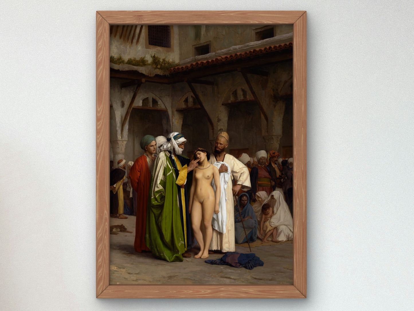 The Slave Market by Jean Léon Gérôme 1866, Wall Art Print, Fine Art Reproduction, Museum Quality Decor, Poster