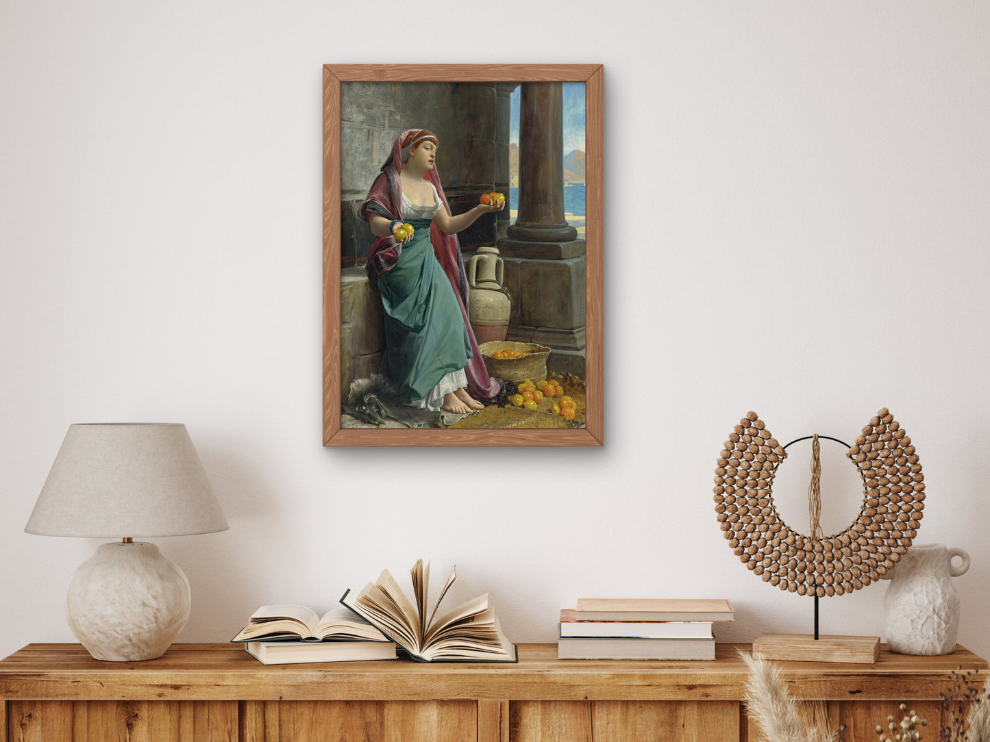The Citrus Seller by Jean Lecomte du Nouÿ 1878, Wall Art Print, Fine Art Reproduction, Museum Quality Decor, Poster