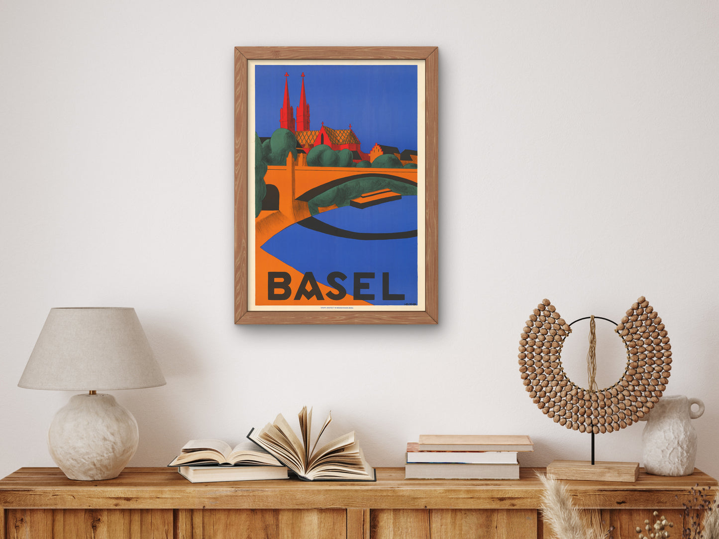 Basel by Hedwig Thoma 1927, Wall Art Print, Fine Art Reproduction, Museum Quality Decor, Poster