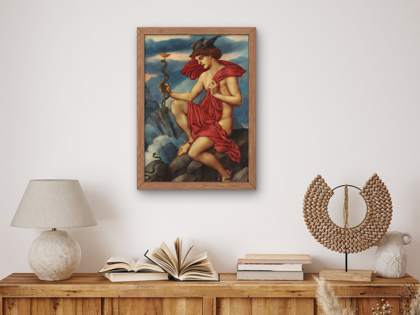Mercury by Evelyn De Morgan 1910, Wall Art Print, Fine Art Reproduction, Museum Quality Decor, Poster