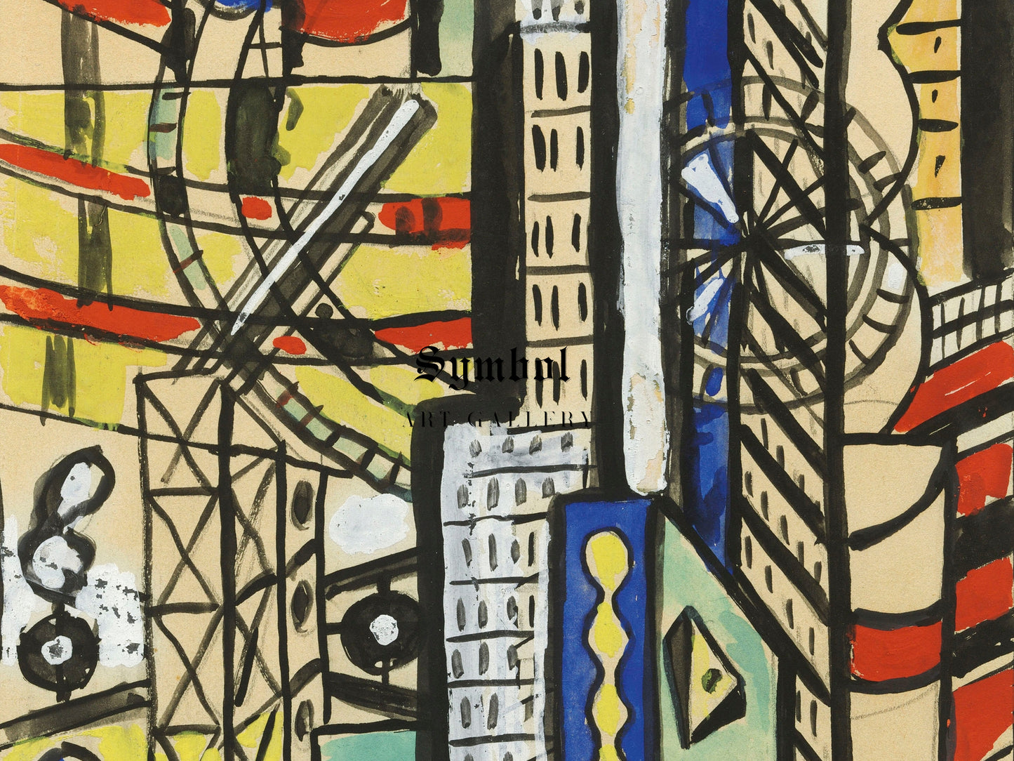 Memory of New York by Fernand Léger 1939, Wall Art Print, Fine Art Reproduction, Museum Quality Decor, Poster
