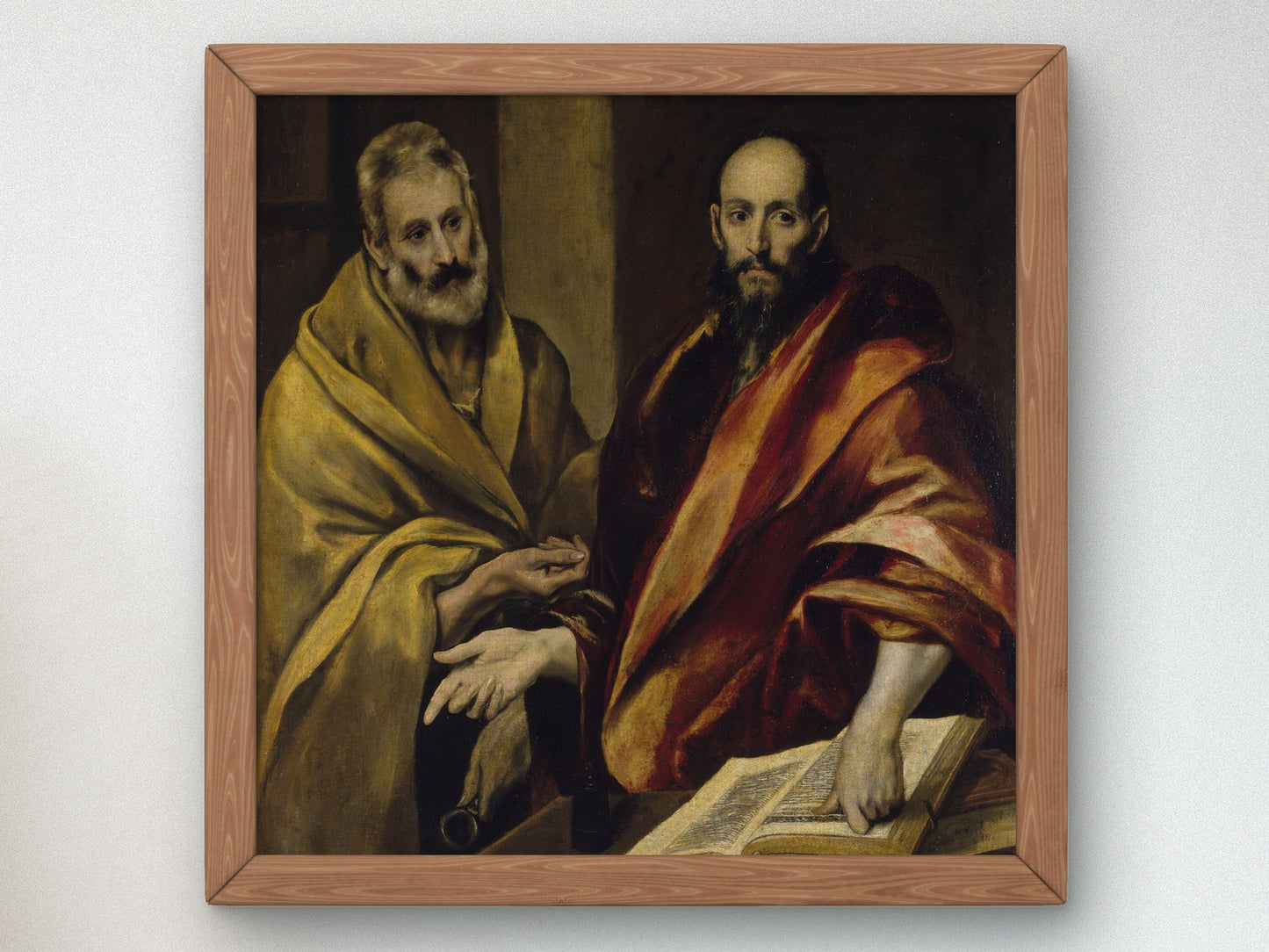 Saints Peter and Paul by El Greco 1587, Wall Art Print, Fine Art Reproduction, Museum Quality Decor, Poster