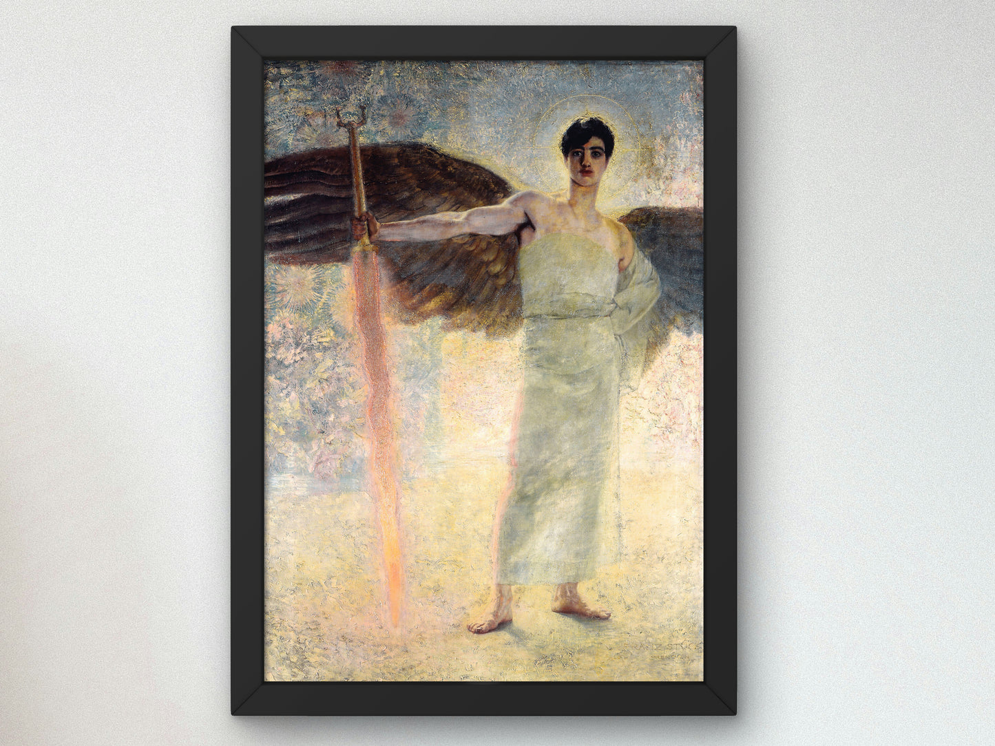 The Guardian of Paradise by Franz von Stuck 1889, Wall Art Print, Fine Art Reproduction, Museum Quality Decor, Poster