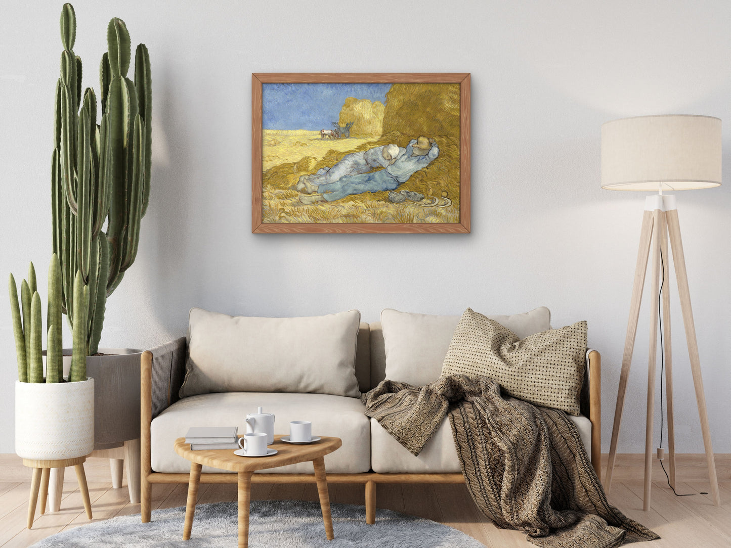 The Siesta by Vincent van Gogh 1890, Wall Art Print, Fine Art Reproduction, Museum Quality Decor, Poster